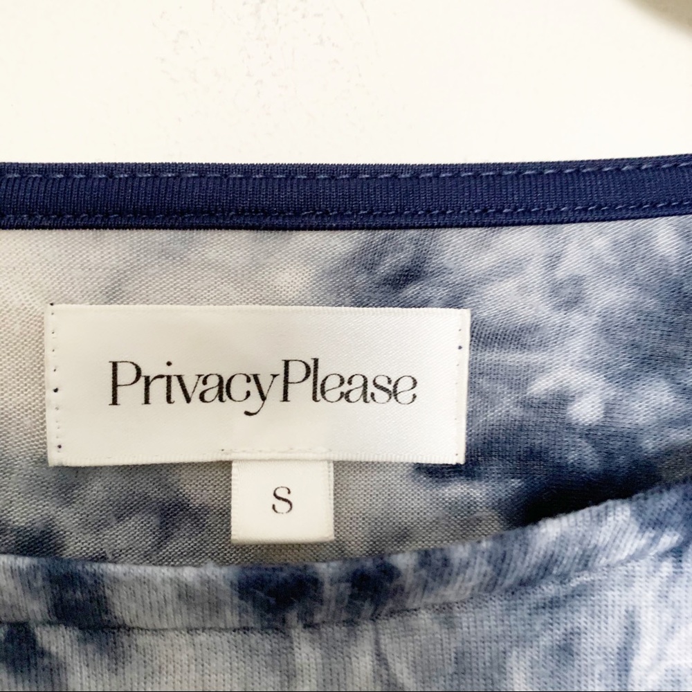 Privacy Please Baylee Top Indigo Blue Tie Dye - Picture 6 of 6
